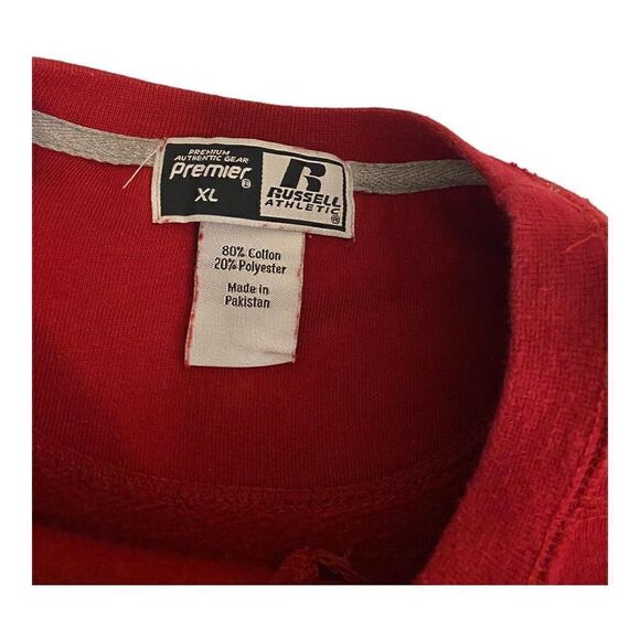 Russell Athletic Premier Gear Mens XL Long Sleeve Burgundy Pullover Sweatshirt - Picture 5 of 9